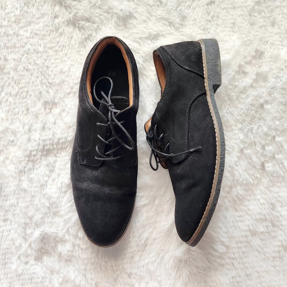 H&M Men's‎ Black Derby Dress Shoes